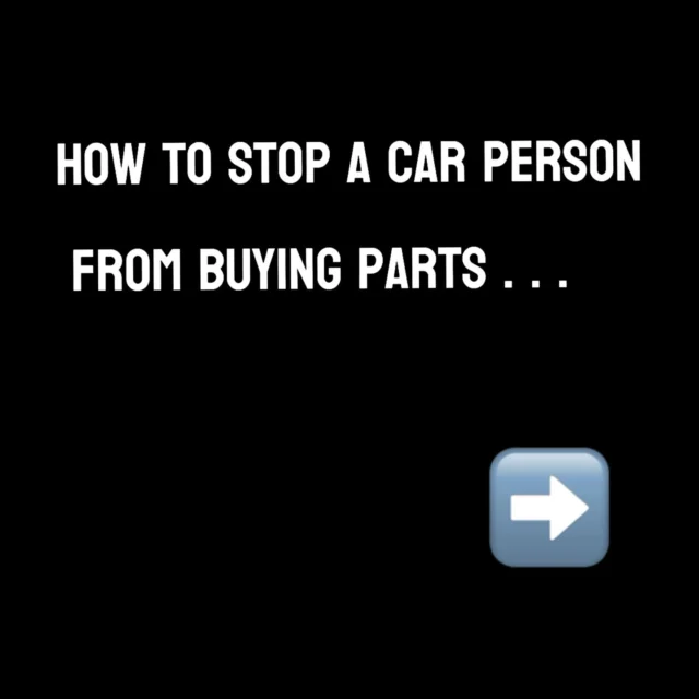 It simple… really

Would you want car parts for Christmas?